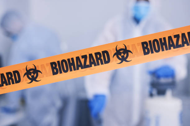 Professional Blood Cleanup technician working in Dublin, IN